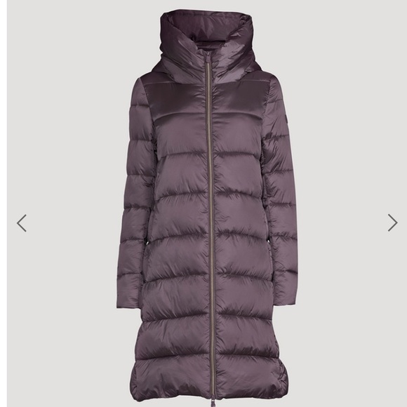 Like New Save the Duck Knee Length "Lightweight" Packable Puffer w Hood - Picture 6 of 8